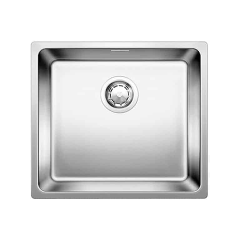 כיור מטבח בלאנקו אנדאנו 450IF מנירוסטה גרמני מעולה - כיור מטבח קומפקטי 49x44 ס"מ מסדרת אנדאנו איכותית