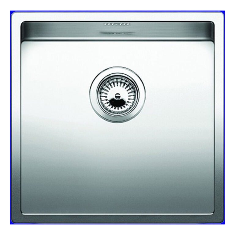 כיור מטבח בלאנקו קלרון 400IF מנירוסטה גרמני איכותי - כיור ריבועי 44x44 ס"מ למטבח קומפקטי, עיצוב מינימליסטי מודרני