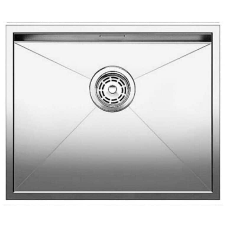 כיור מטבח בלאנקו קלרו 550IF ללא שולים מנירוסטה, מידות 59x40 ס"מ
