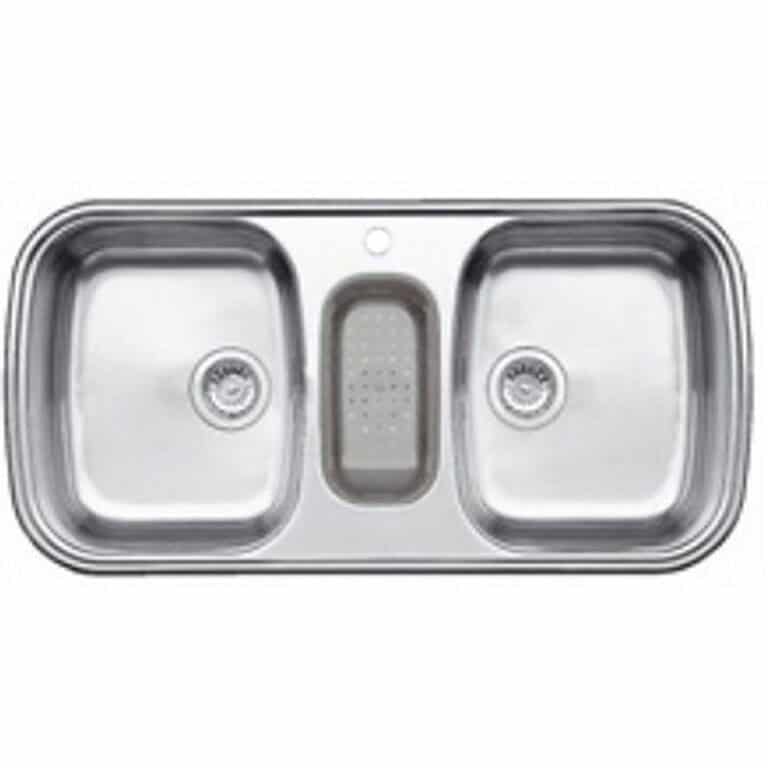 כיור מטבח כפול נירוסטה דגם מולטי 2 מבית בלאנקו – מרווח, עמיד ופרקטי במיוחד