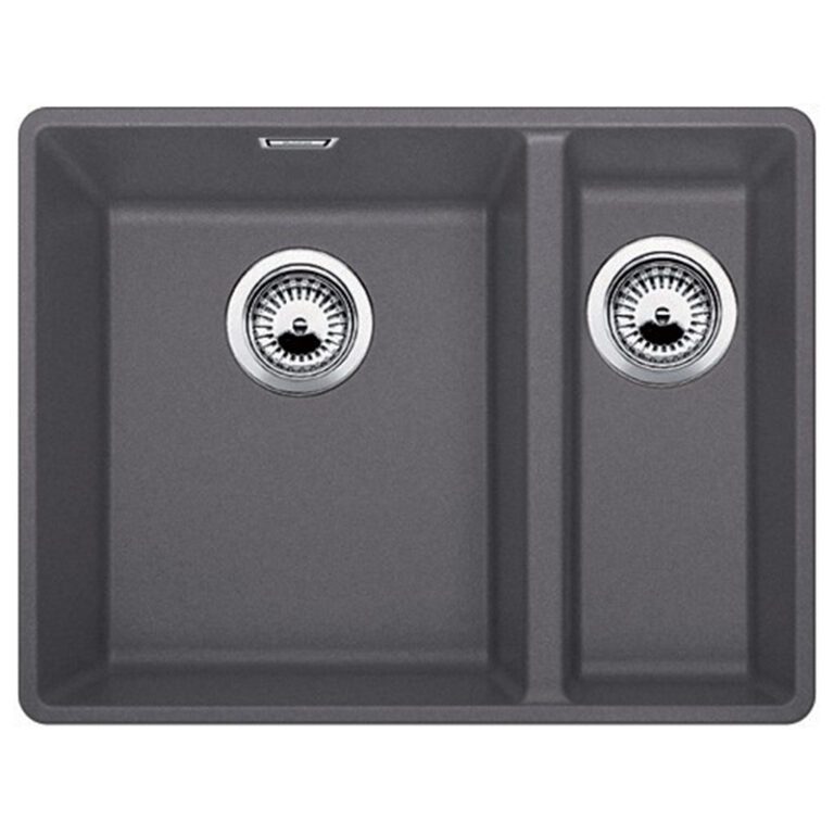 כיור מטבח בלאנקו סאבליין 160/340 כפול אחד וחצי מסיליגרניט, מידות 55.2x47.2 ס