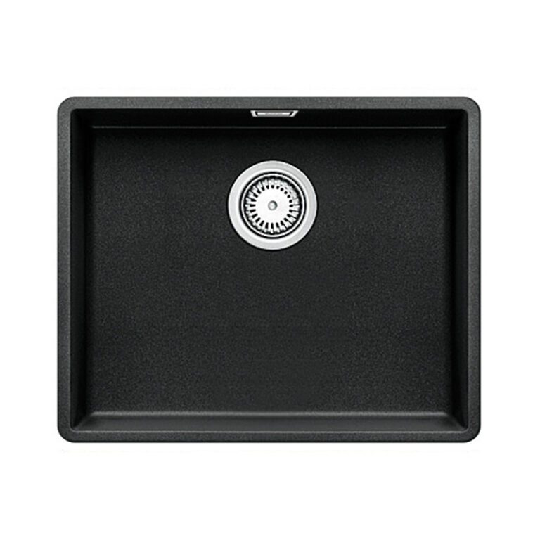 כיור מטבח בלאנקו סאבליין 500F מסיליגרניט גרמני פרימיום - כיור ללא שולים 52.7x42.7 ס"מ עמיד לשריטות, ניקוי קל ומהיר