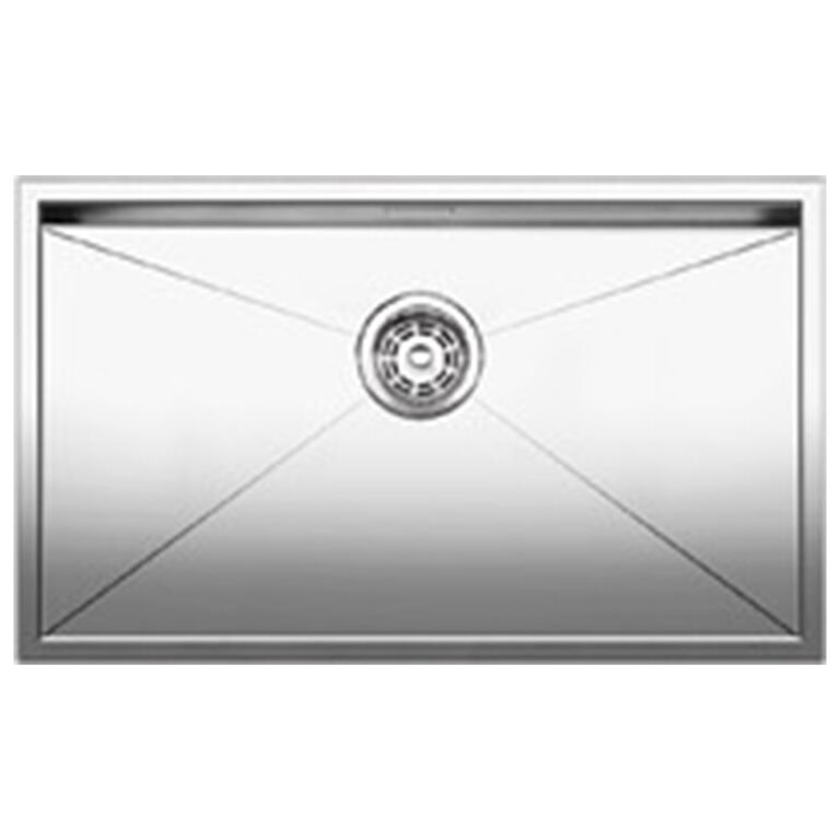 כיור מטבח בלאנקו קלאסיק 8IF כפול אחד וחצי מנירוסטה, מידות 78x51 ס