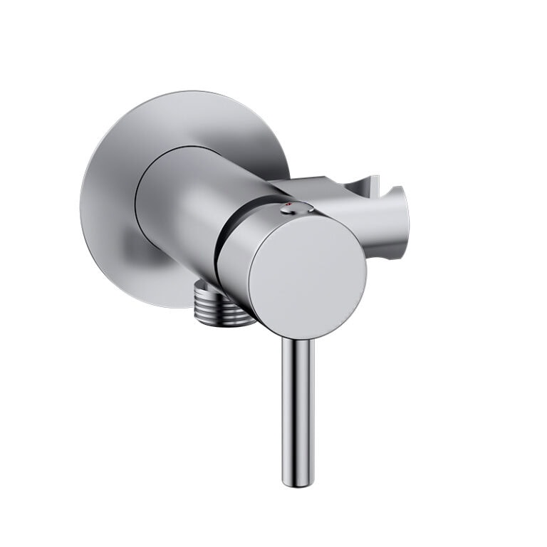 אינטרפוץ 4 דרך למתיזן בידה בגימור ניקל מבריק עם ציפוי PVD ואחריות 7 שנים