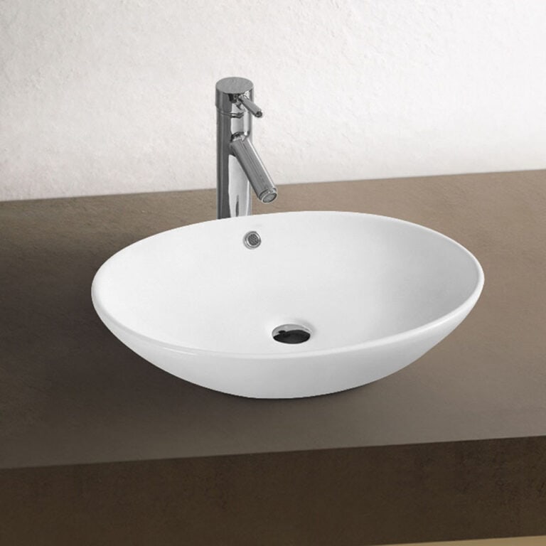 כיור חרס מונח דגם יסמין, מידות 63x42x14 ס