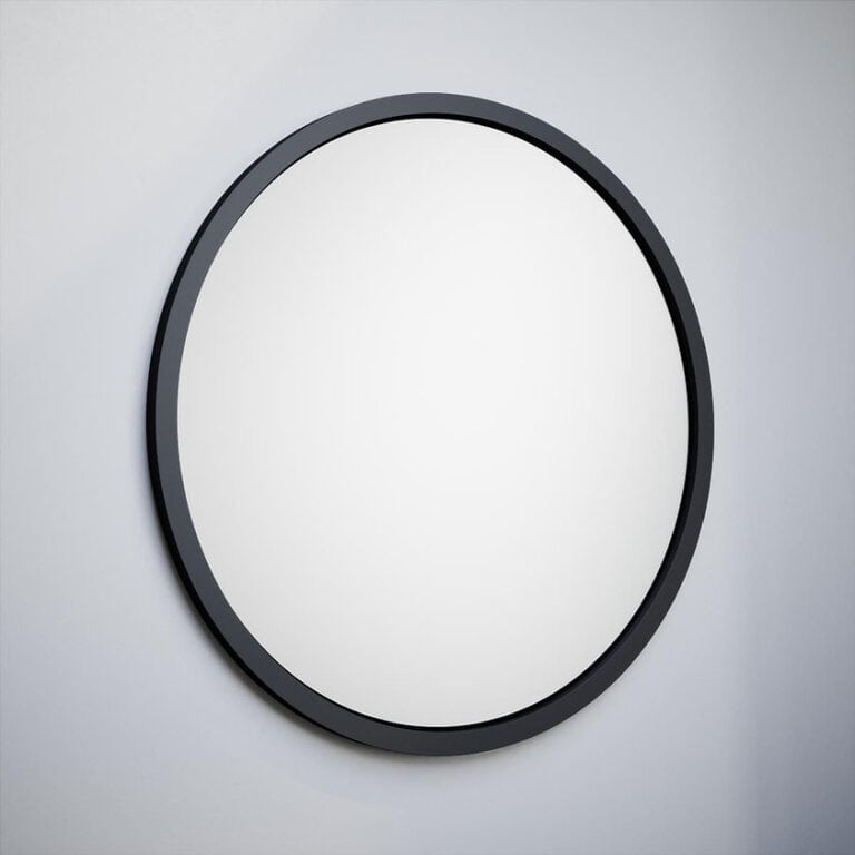 מראה עגולה עם מסגרת אפוקסי זמינה בקטרים 60, 80, 100 ס