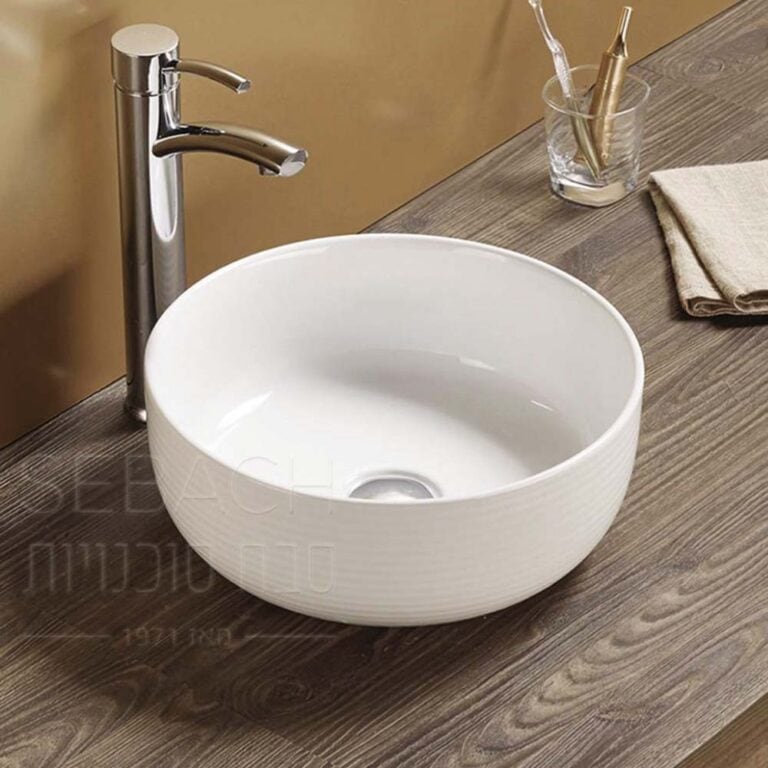 כיור מונח דגם 133032 עשוי חרס 36x36 ס