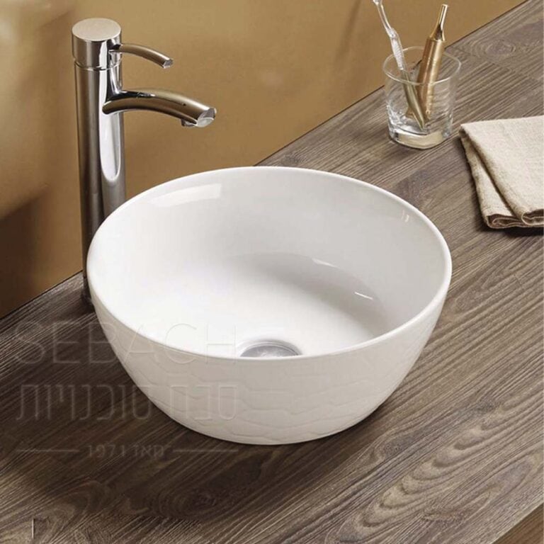 כיור מונח דגם 133033 עשוי חרס 36x36 ס