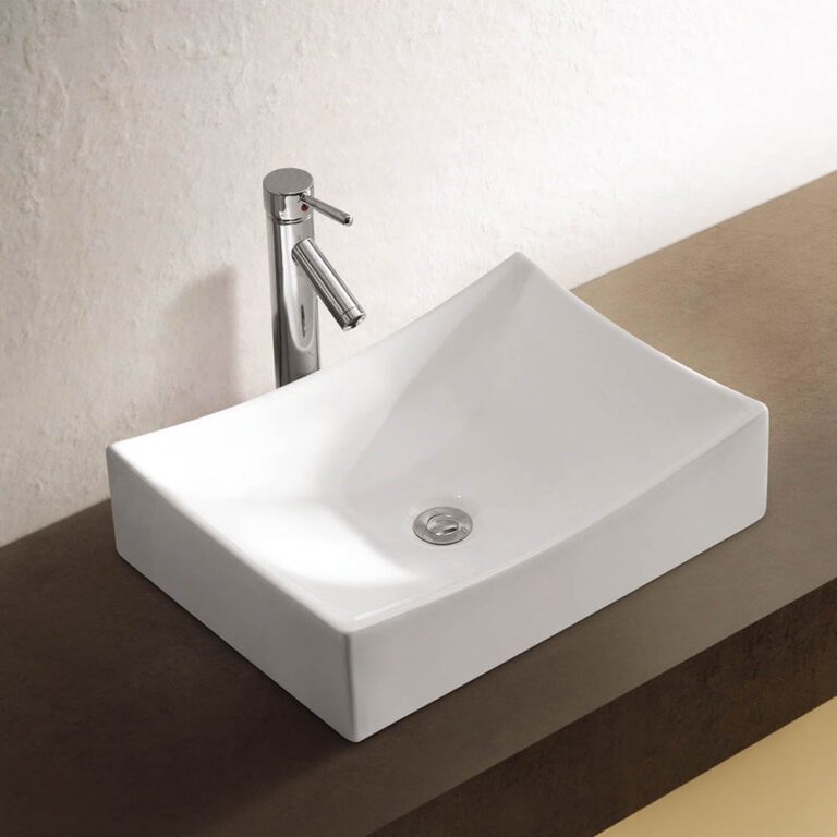 כיור חרס מונח דגם עינב, מידות 55x35x14 ס