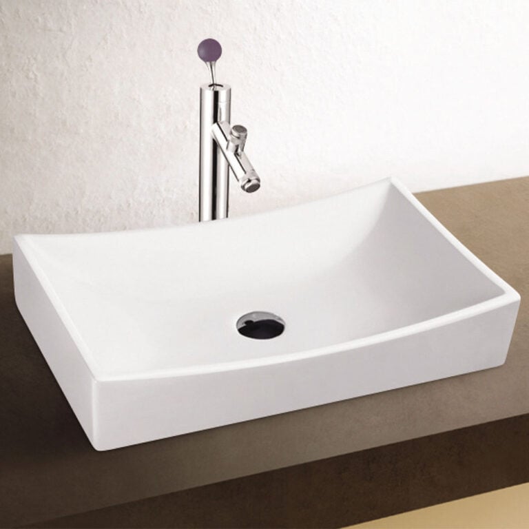 כיור חרס מונח דגם גלבוע, מידות 65x39x13 ס