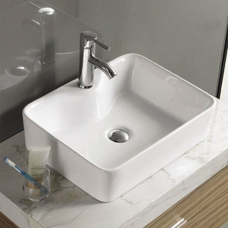 כיור חרס מונח דגם גיא, מידות 48x38x14 ס