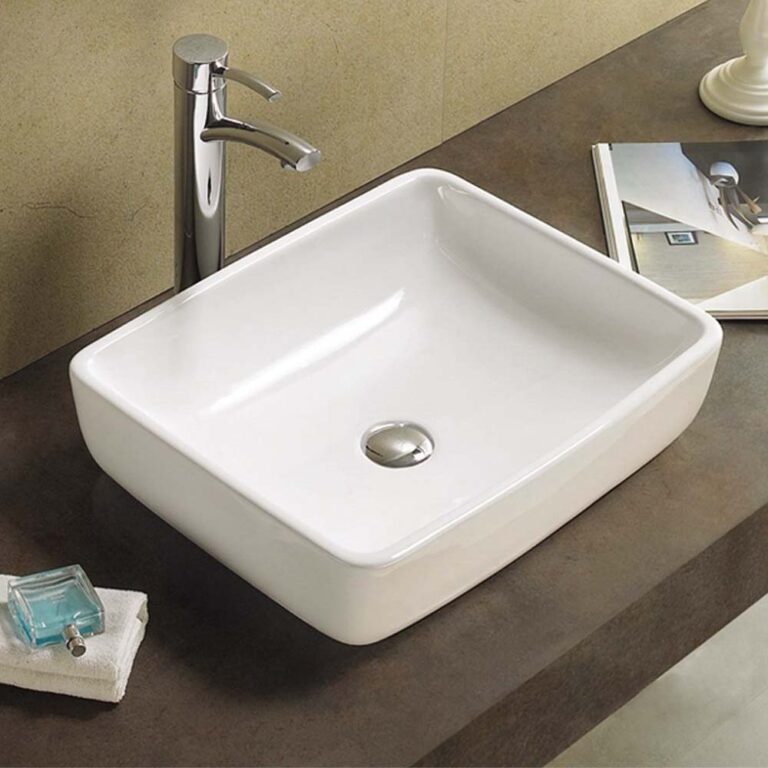 כיור חרס מונח דגם אורן, מידות 48x39x14 ס