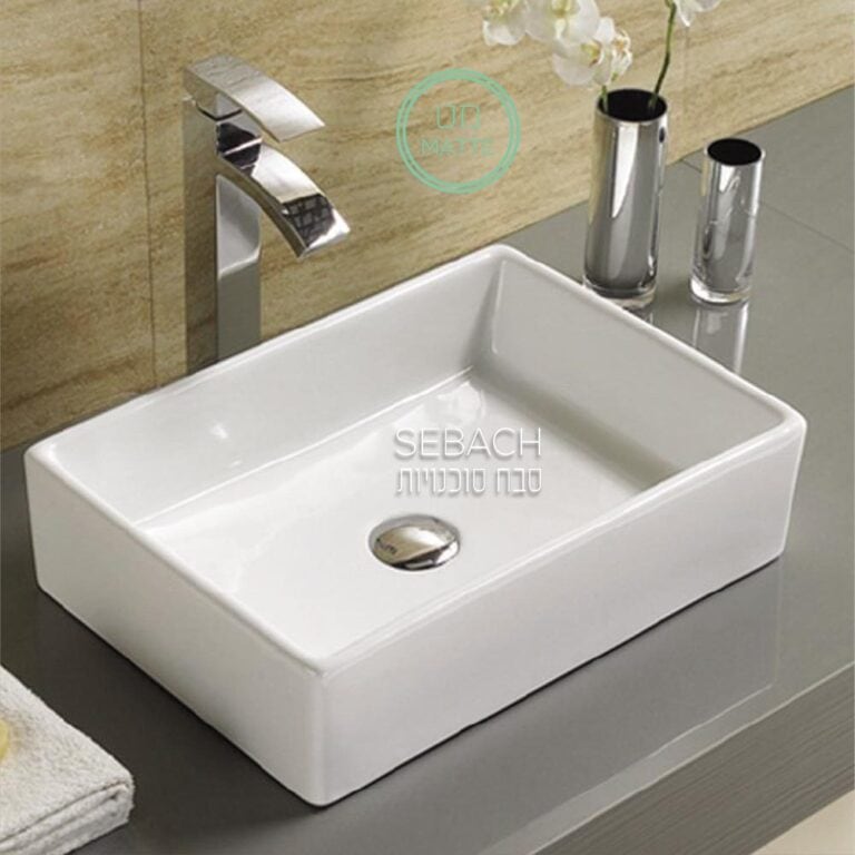 כיור חרס מונח דגם 134088, מידות 47x37x16 ס